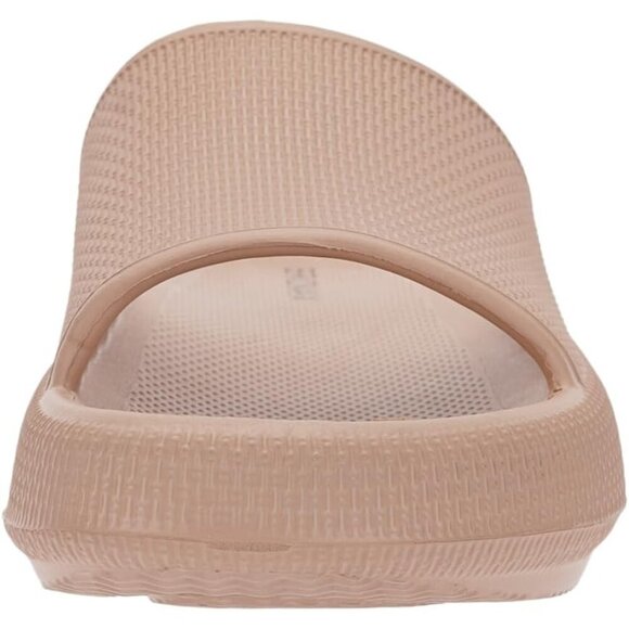 Women's Light Brown Pillow Slides Slippers Shower Sandals Cushioned Thick Sole - Picture 3 of 6